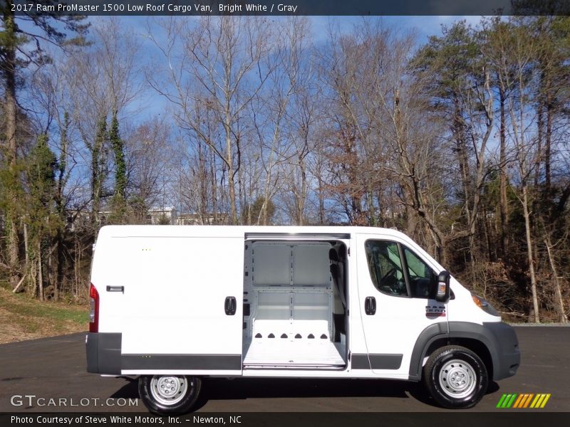 Bright White / Gray 2017 Ram ProMaster 1500 Low Roof Cargo Van