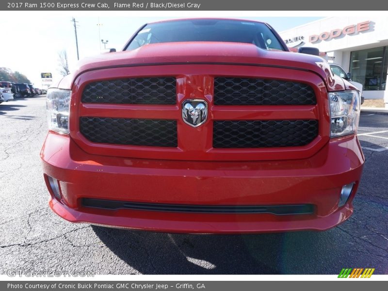 Flame Red / Black/Diesel Gray 2017 Ram 1500 Express Crew Cab