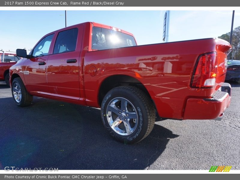 Flame Red / Black/Diesel Gray 2017 Ram 1500 Express Crew Cab