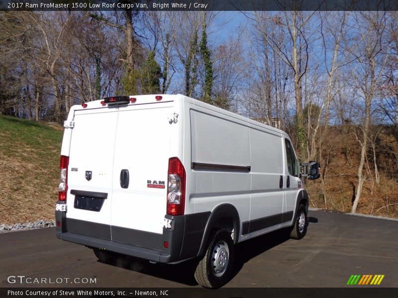 Bright White / Gray 2017 Ram ProMaster 1500 Low Roof Cargo Van