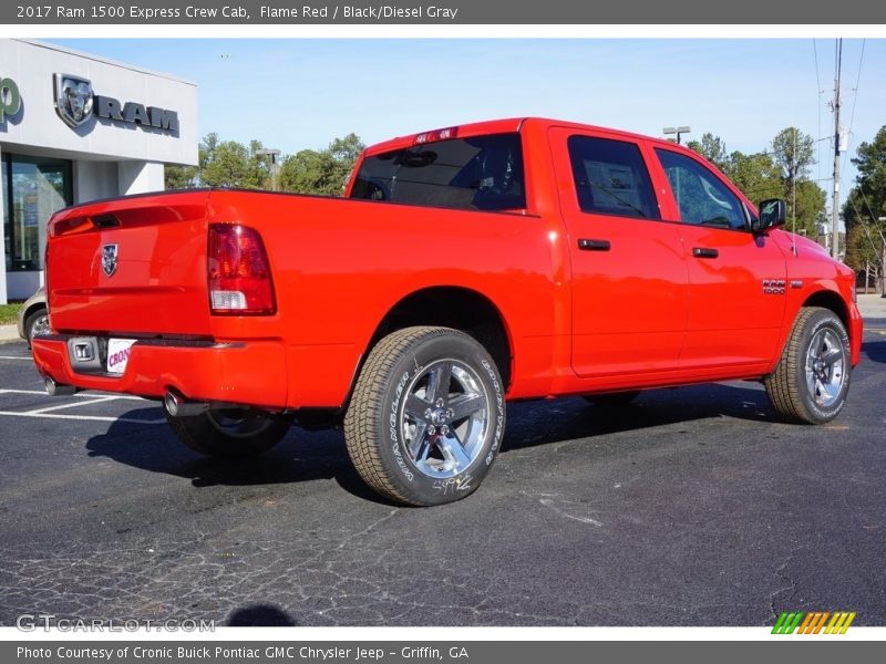 Flame Red / Black/Diesel Gray 2017 Ram 1500 Express Crew Cab