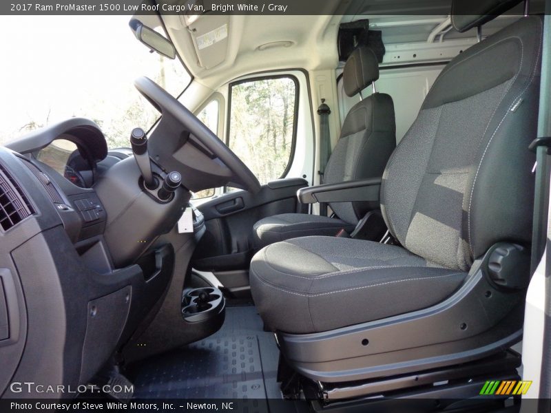Bright White / Gray 2017 Ram ProMaster 1500 Low Roof Cargo Van