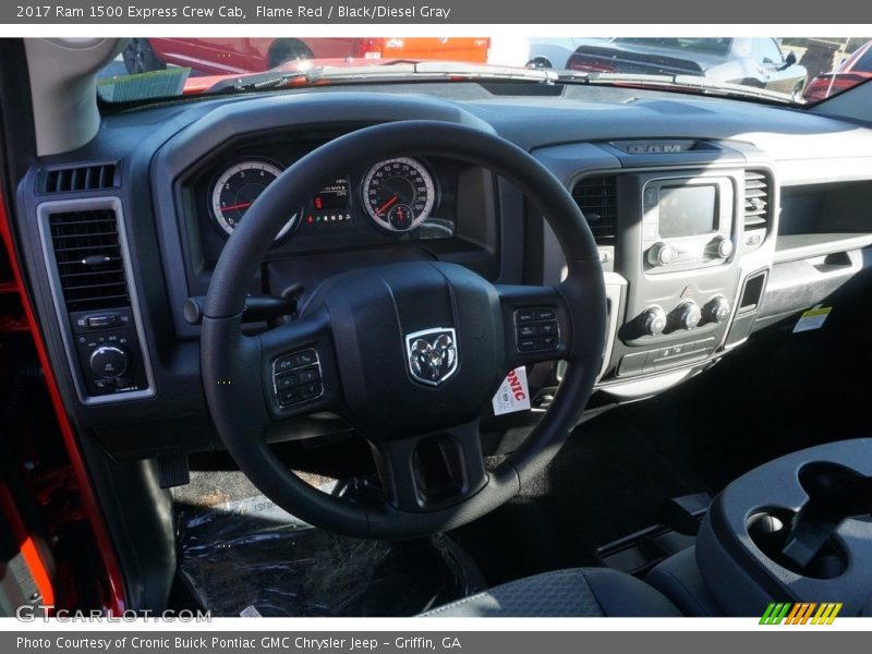 Flame Red / Black/Diesel Gray 2017 Ram 1500 Express Crew Cab