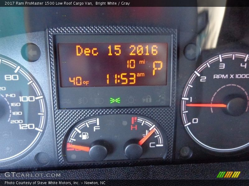 Bright White / Gray 2017 Ram ProMaster 1500 Low Roof Cargo Van