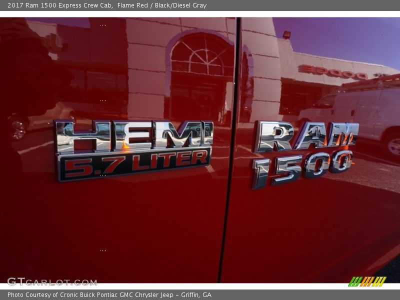 Flame Red / Black/Diesel Gray 2017 Ram 1500 Express Crew Cab