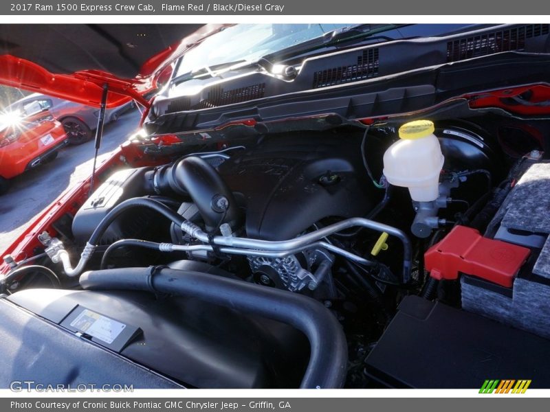 Flame Red / Black/Diesel Gray 2017 Ram 1500 Express Crew Cab