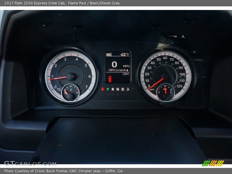 Flame Red / Black/Diesel Gray 2017 Ram 1500 Express Crew Cab