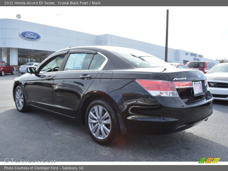Crystal Black Pearl / Black 2012 Honda Accord EX Sedan