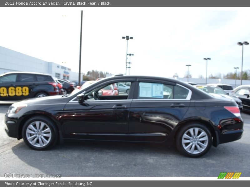 Crystal Black Pearl / Black 2012 Honda Accord EX Sedan