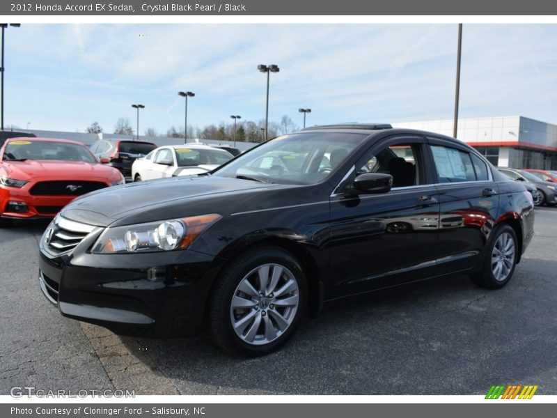 Crystal Black Pearl / Black 2012 Honda Accord EX Sedan