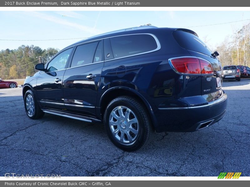 Dark Sapphire Blue Metallic / Light Titanium 2017 Buick Enclave Premium