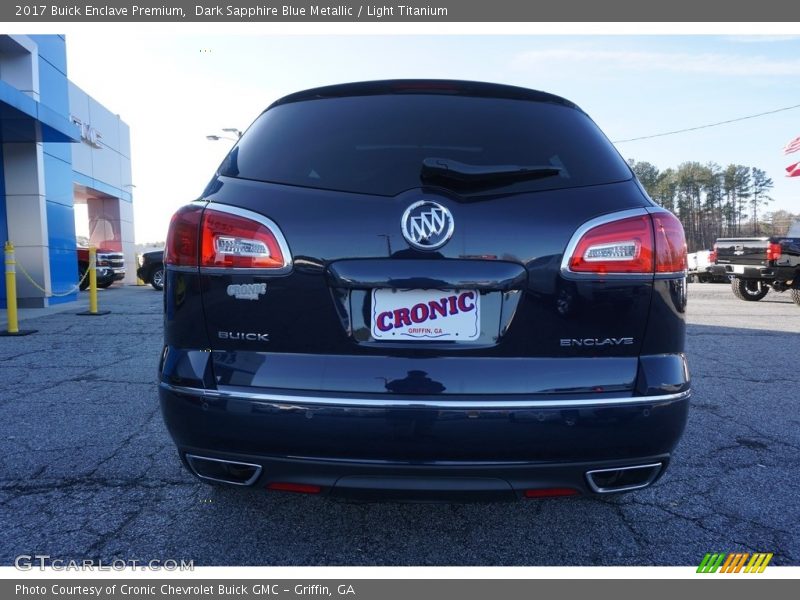 Dark Sapphire Blue Metallic / Light Titanium 2017 Buick Enclave Premium