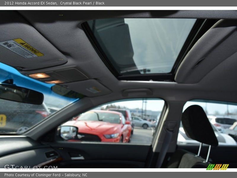 Crystal Black Pearl / Black 2012 Honda Accord EX Sedan