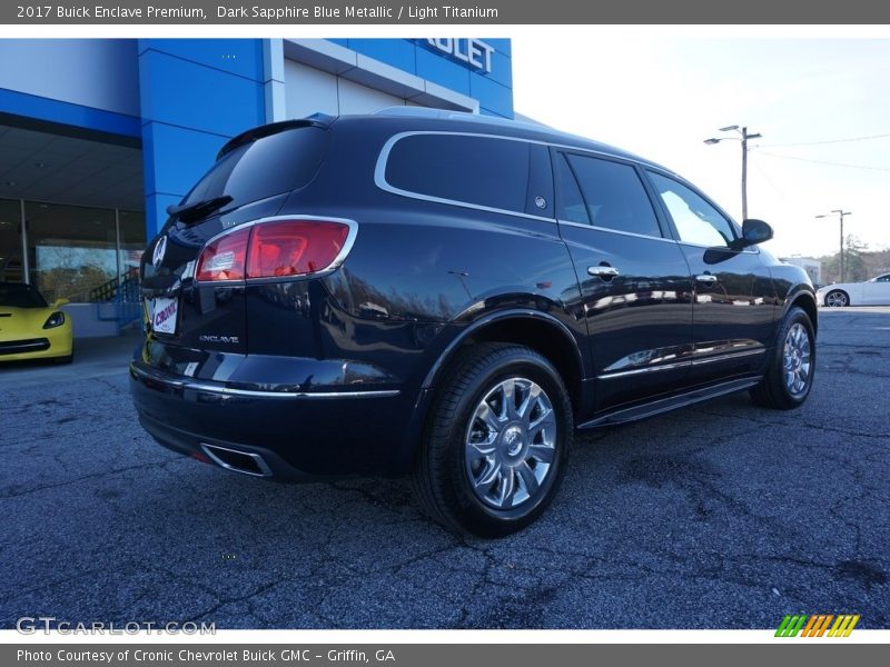 Dark Sapphire Blue Metallic / Light Titanium 2017 Buick Enclave Premium