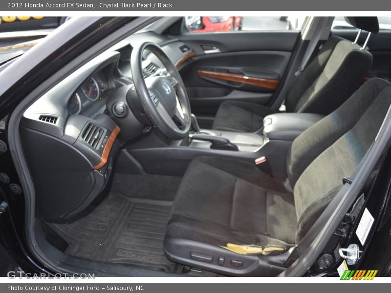 Crystal Black Pearl / Black 2012 Honda Accord EX Sedan