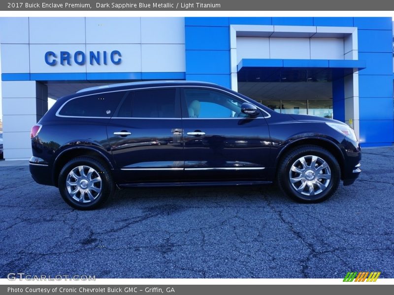 Dark Sapphire Blue Metallic / Light Titanium 2017 Buick Enclave Premium