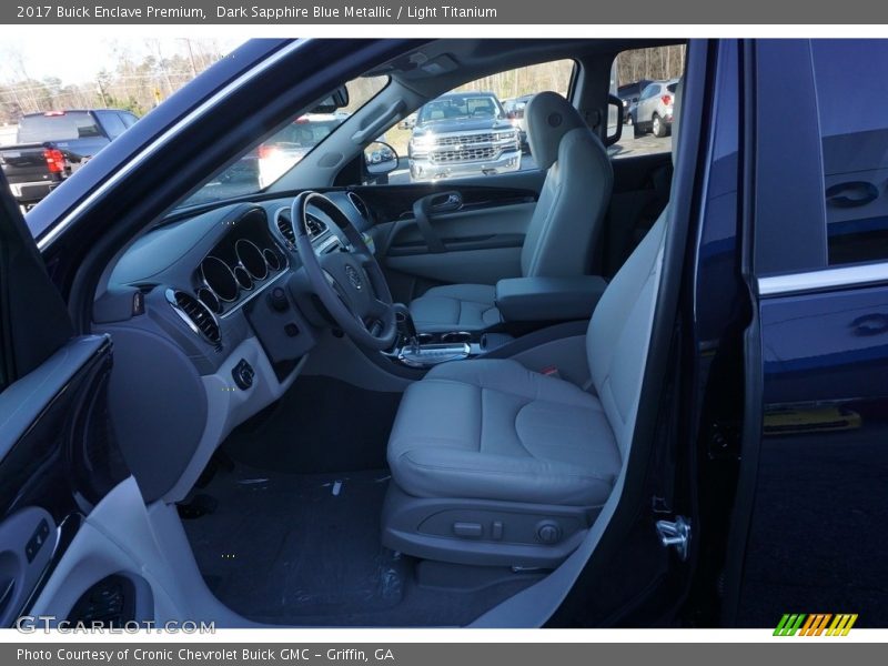 Dark Sapphire Blue Metallic / Light Titanium 2017 Buick Enclave Premium