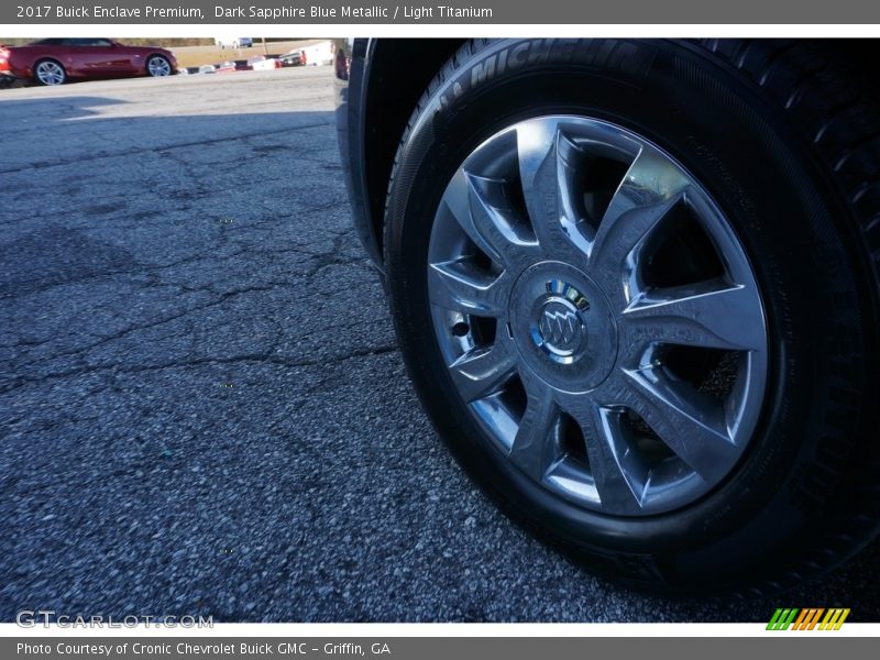 Dark Sapphire Blue Metallic / Light Titanium 2017 Buick Enclave Premium
