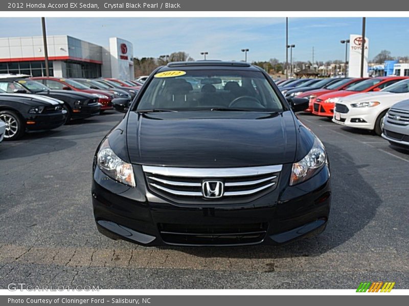 Crystal Black Pearl / Black 2012 Honda Accord EX Sedan