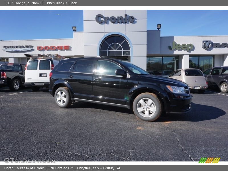 Pitch Black / Black 2017 Dodge Journey SE