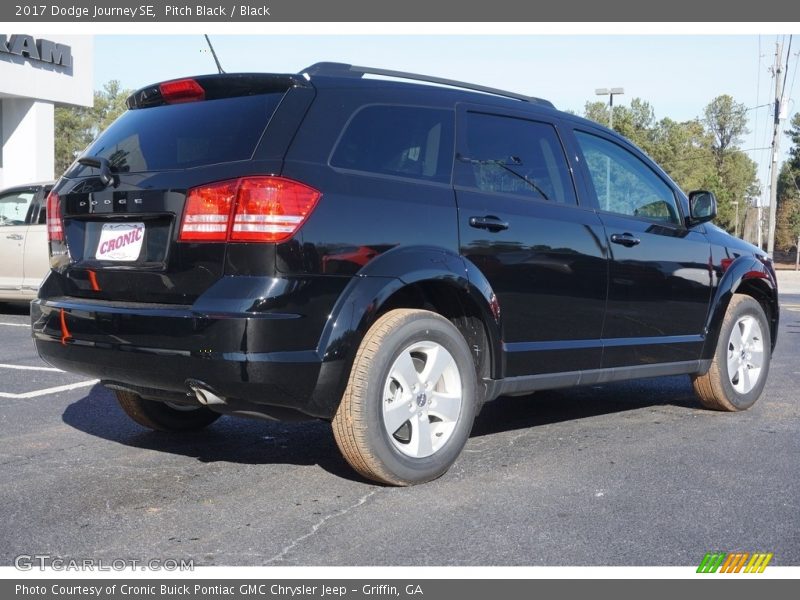 Pitch Black / Black 2017 Dodge Journey SE
