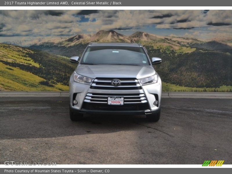 Celestial Silver Metallic / Black 2017 Toyota Highlander Limited AWD