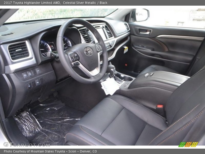 Celestial Silver Metallic / Black 2017 Toyota Highlander Limited AWD
