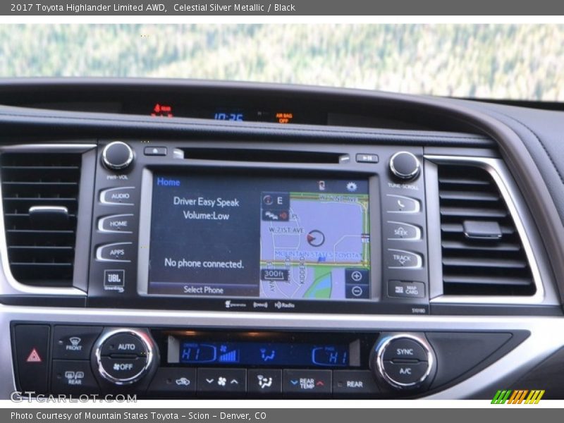 Navigation of 2017 Highlander Limited AWD