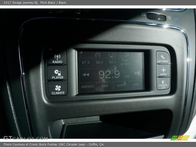 Pitch Black / Black 2017 Dodge Journey SE