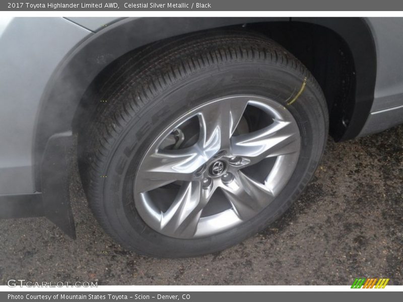 Celestial Silver Metallic / Black 2017 Toyota Highlander Limited AWD