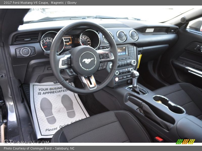 Magnetic / Ebony 2017 Ford Mustang V6 Coupe