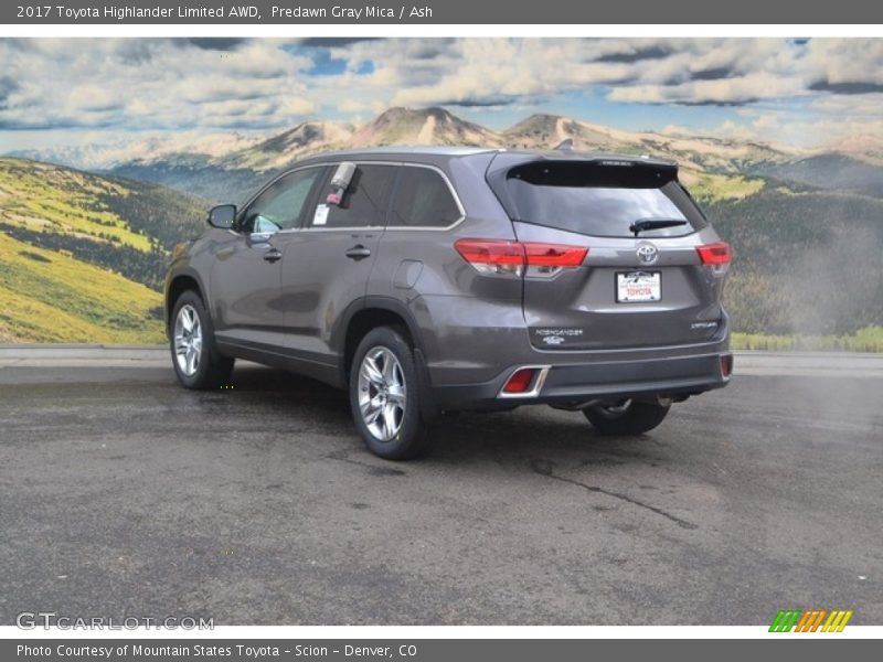 Predawn Gray Mica / Ash 2017 Toyota Highlander Limited AWD