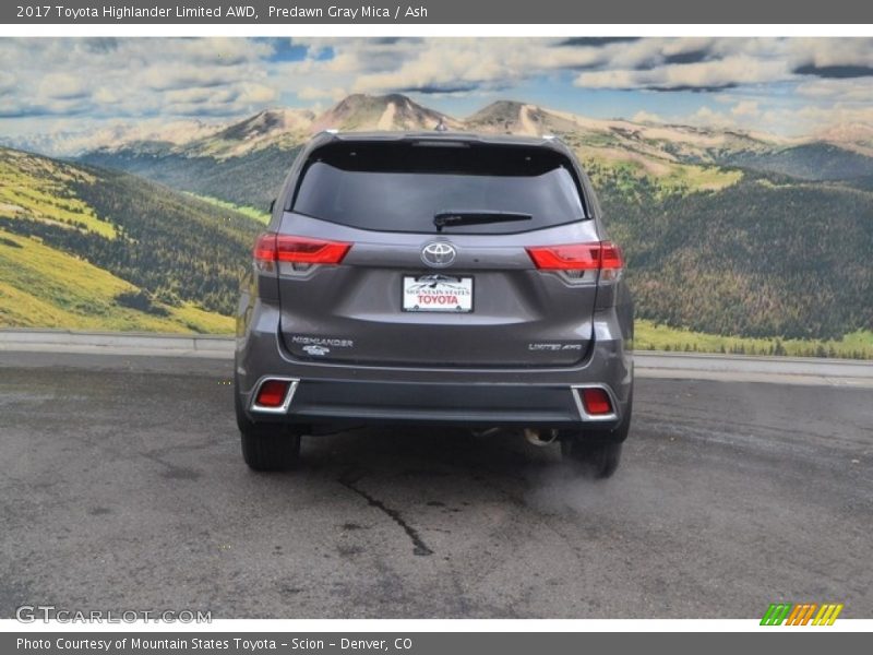 Predawn Gray Mica / Ash 2017 Toyota Highlander Limited AWD