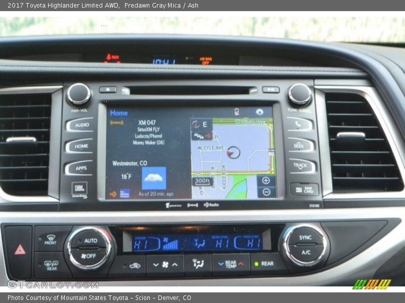 Predawn Gray Mica / Ash 2017 Toyota Highlander Limited AWD