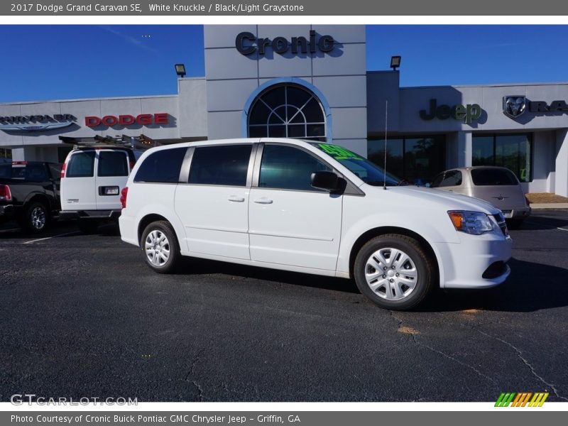 White Knuckle / Black/Light Graystone 2017 Dodge Grand Caravan SE