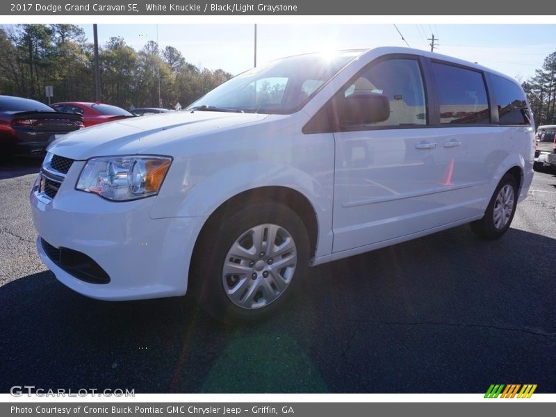 White Knuckle / Black/Light Graystone 2017 Dodge Grand Caravan SE