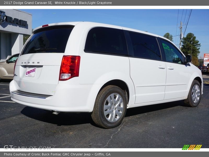 White Knuckle / Black/Light Graystone 2017 Dodge Grand Caravan SE