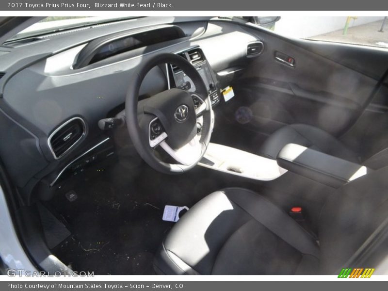 Blizzard White Pearl / Black 2017 Toyota Prius Prius Four