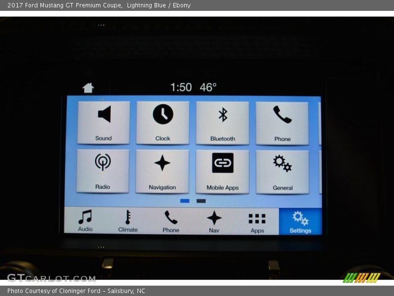 Controls of 2017 Mustang GT Premium Coupe