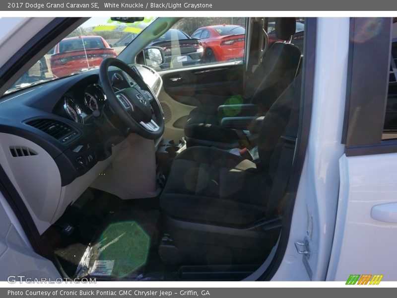 White Knuckle / Black/Light Graystone 2017 Dodge Grand Caravan SE