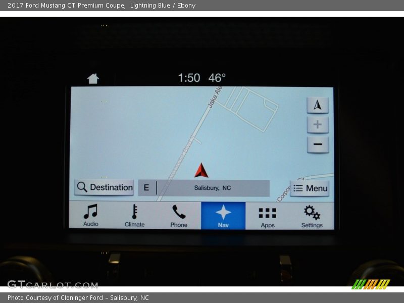 Navigation of 2017 Mustang GT Premium Coupe