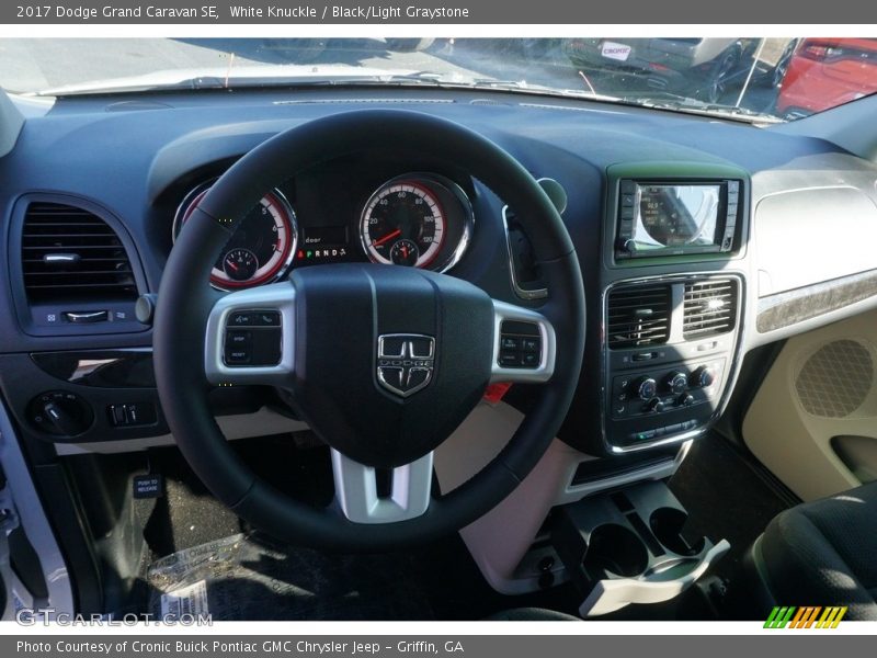 White Knuckle / Black/Light Graystone 2017 Dodge Grand Caravan SE