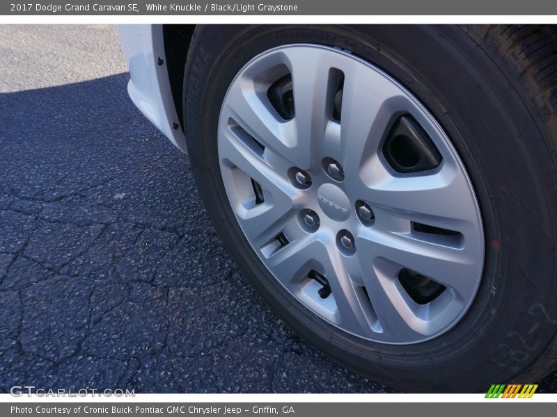White Knuckle / Black/Light Graystone 2017 Dodge Grand Caravan SE