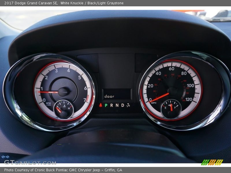White Knuckle / Black/Light Graystone 2017 Dodge Grand Caravan SE