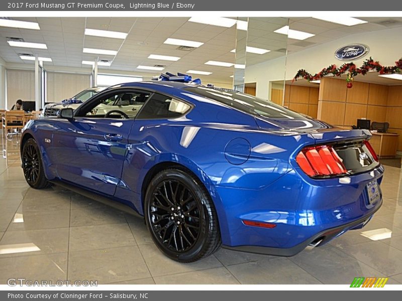 Lightning Blue / Ebony 2017 Ford Mustang GT Premium Coupe