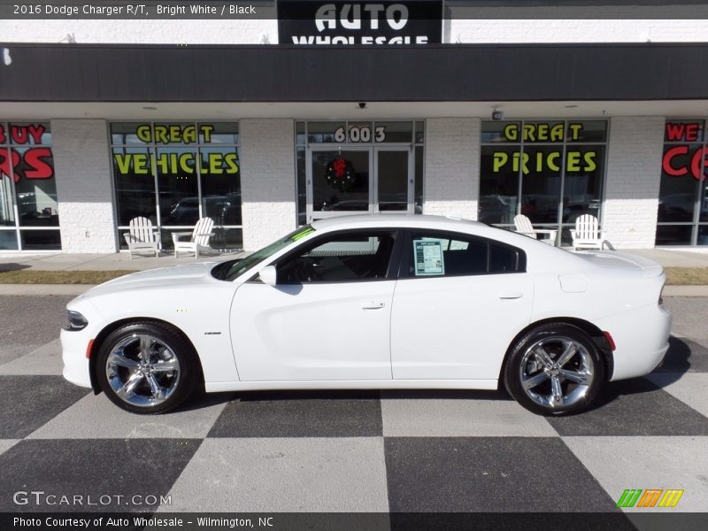 Bright White / Black 2016 Dodge Charger R/T