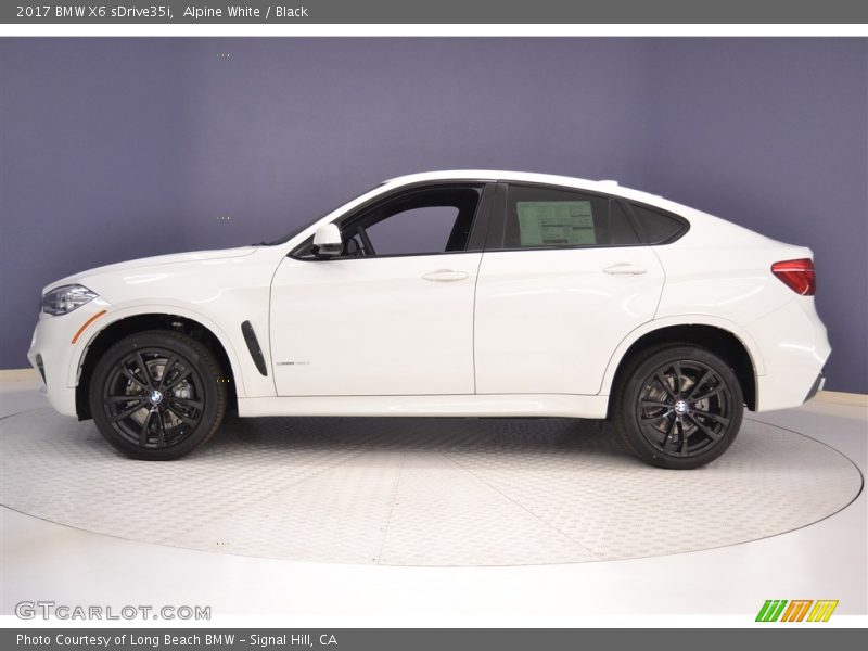 Alpine White / Black 2017 BMW X6 sDrive35i