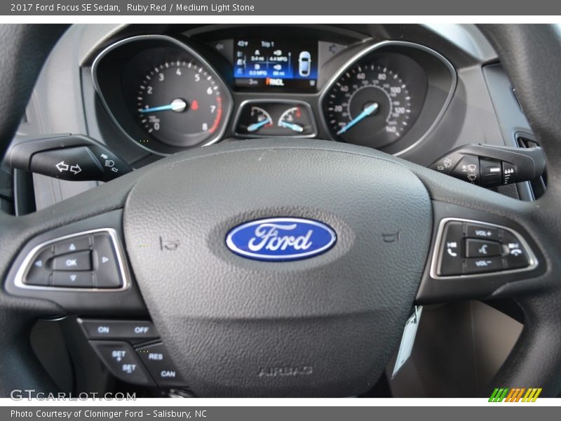 Ruby Red / Medium Light Stone 2017 Ford Focus SE Sedan