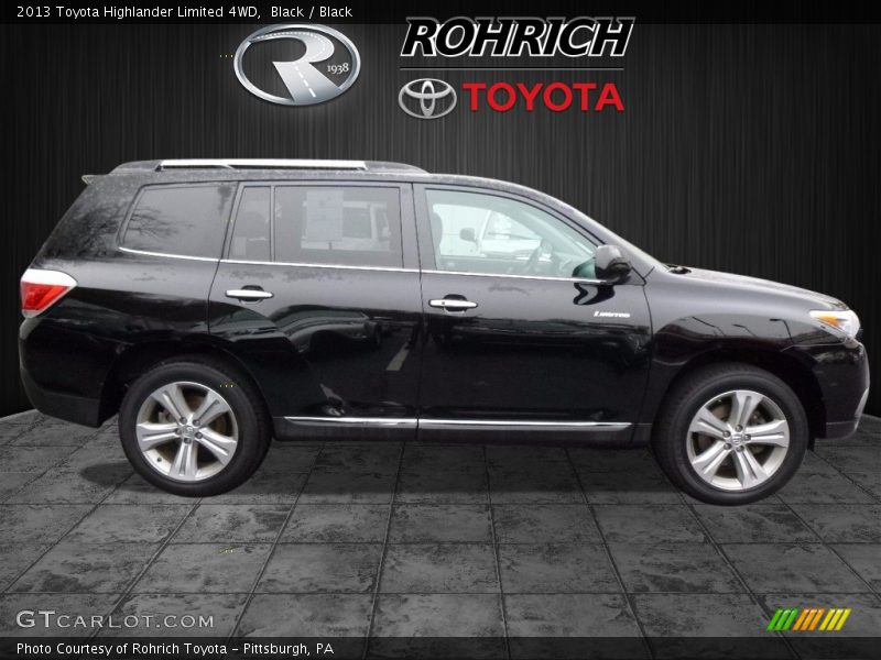 Black / Black 2013 Toyota Highlander Limited 4WD