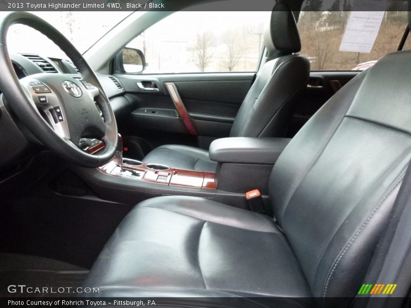 Black / Black 2013 Toyota Highlander Limited 4WD
